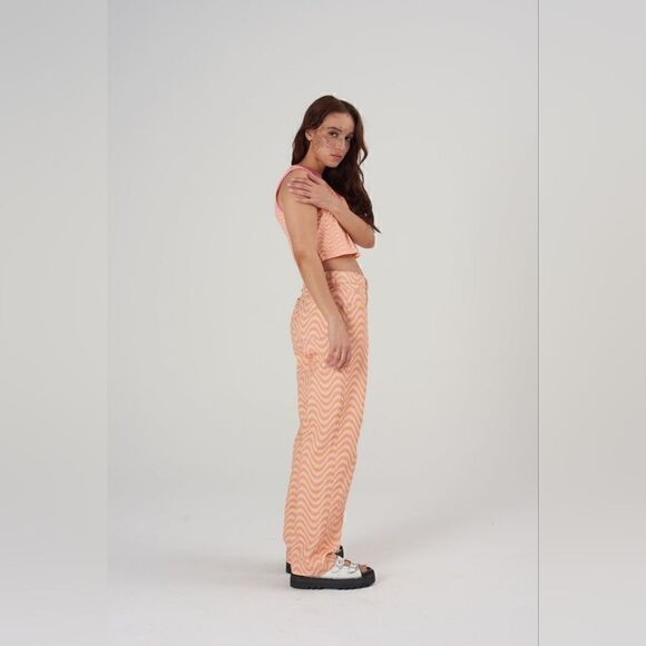 The Ragged Priest Wave Print High Rise Straight Leg Dad Jeans Size 26 NWT - Picture 4 of 15